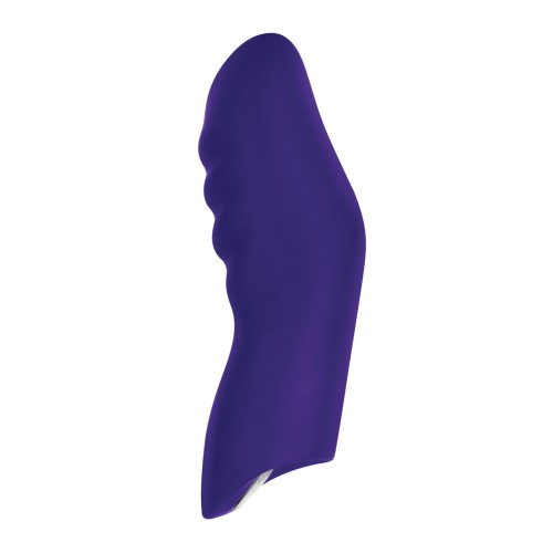 Dioni Vibrador de Dedo Llevable - Púrpura Oscuro