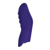 Dioni Vibrador de Dedo Llevable - Púrpura Oscuro