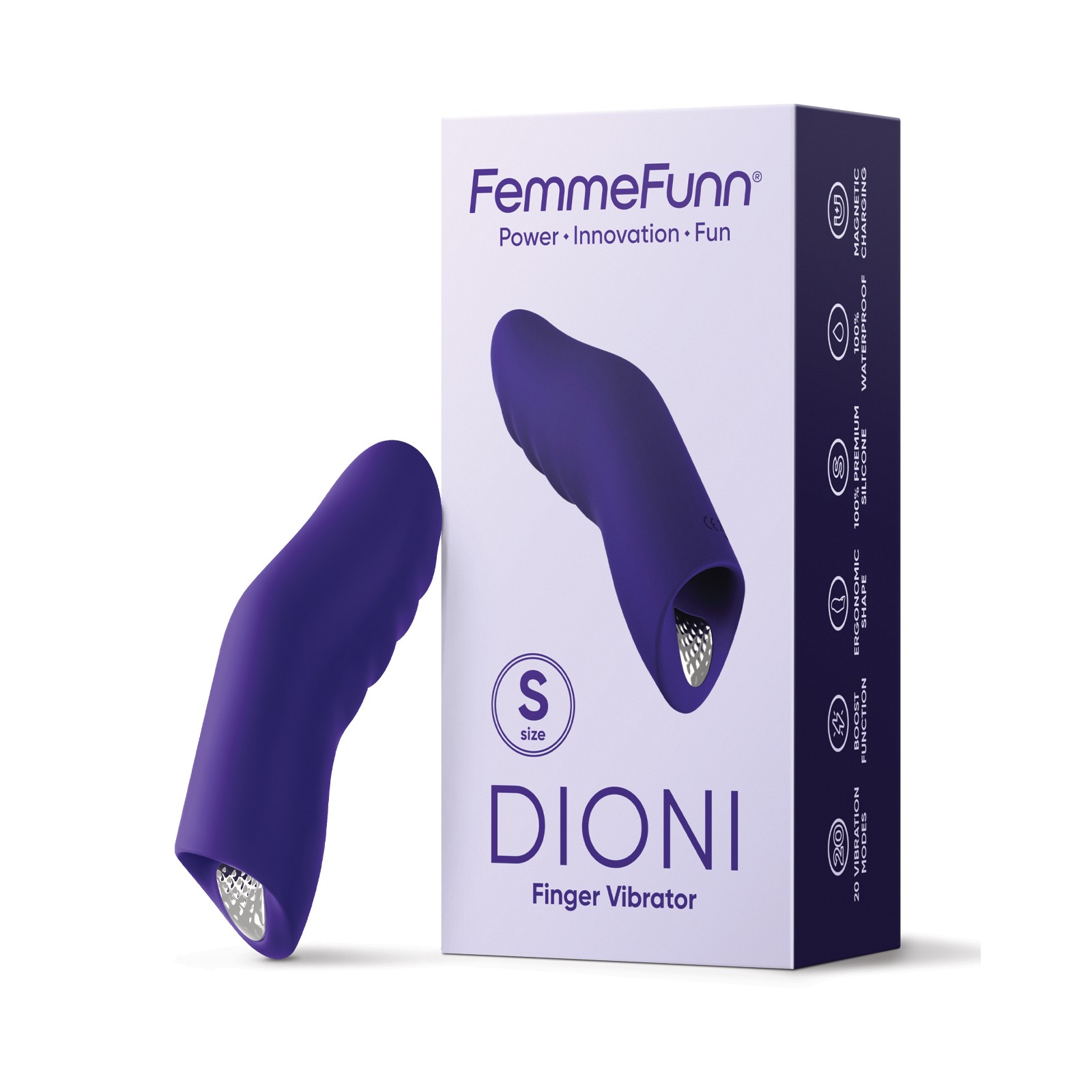 Femme Funn Dioni Finger Vibe Small Dark Purple