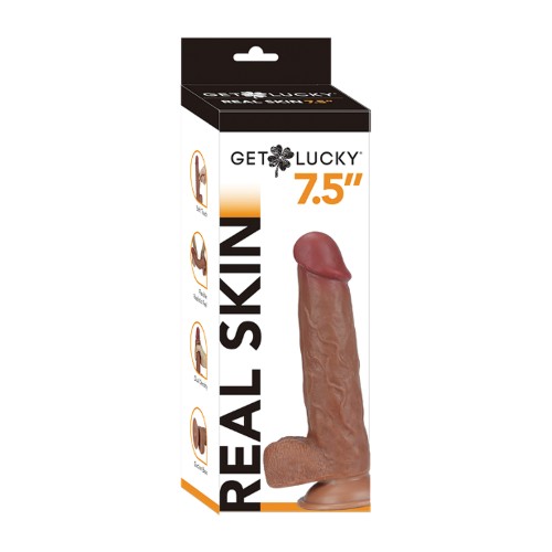 Dildo Real Skin Get Lucky Marrón Claro