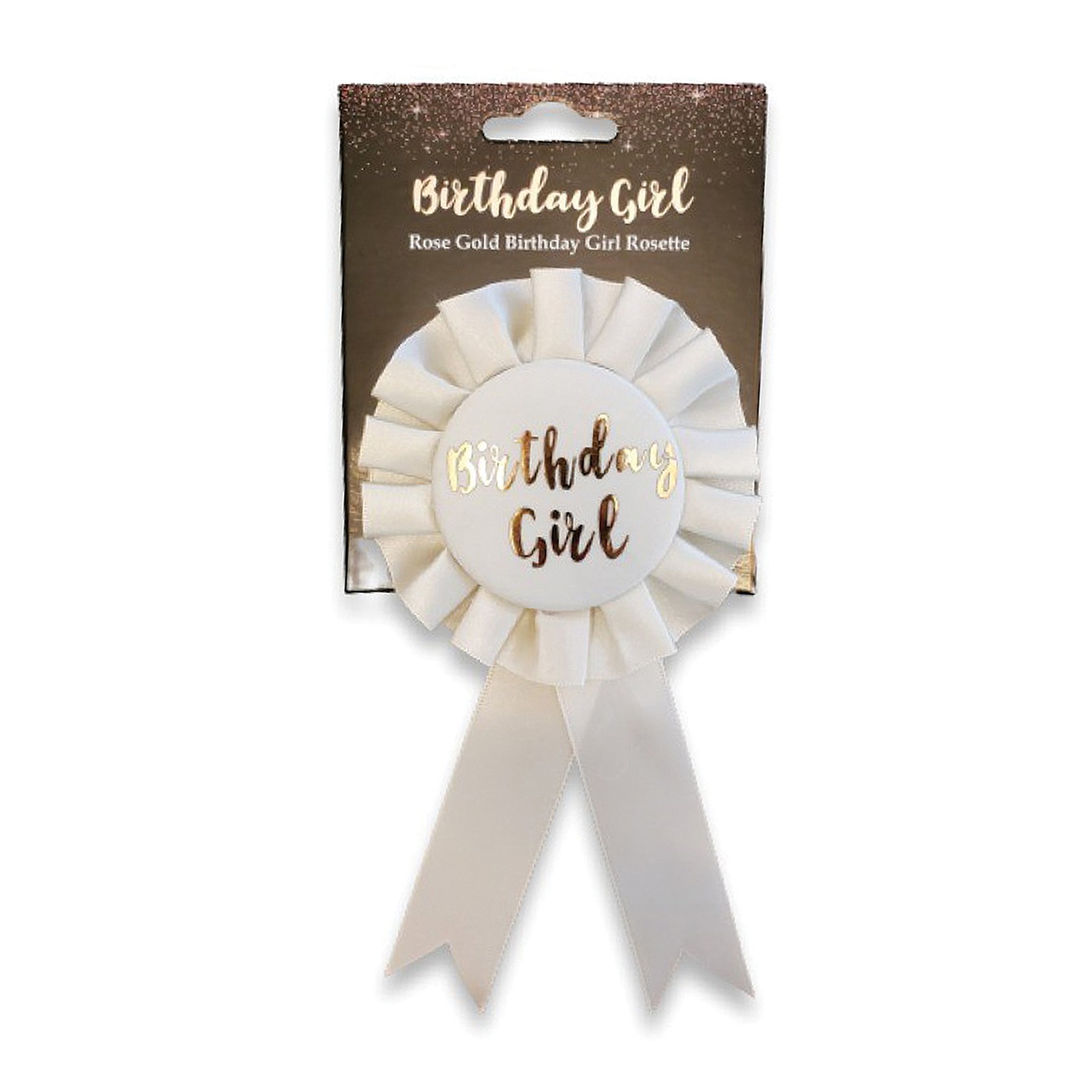 Birthday Girl Badge - Rose Gold Celebration Accessory