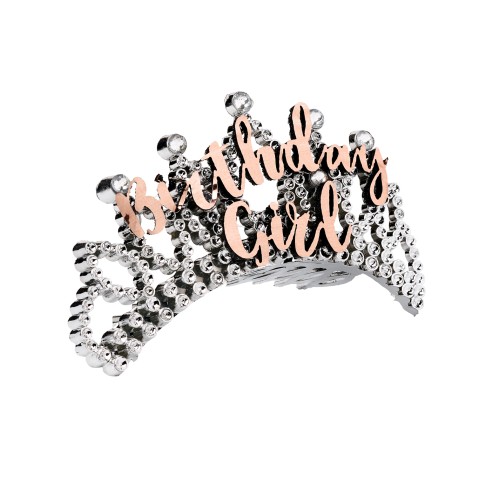 Rose Gold Birthday Girl Tiara - Celebrate in Style