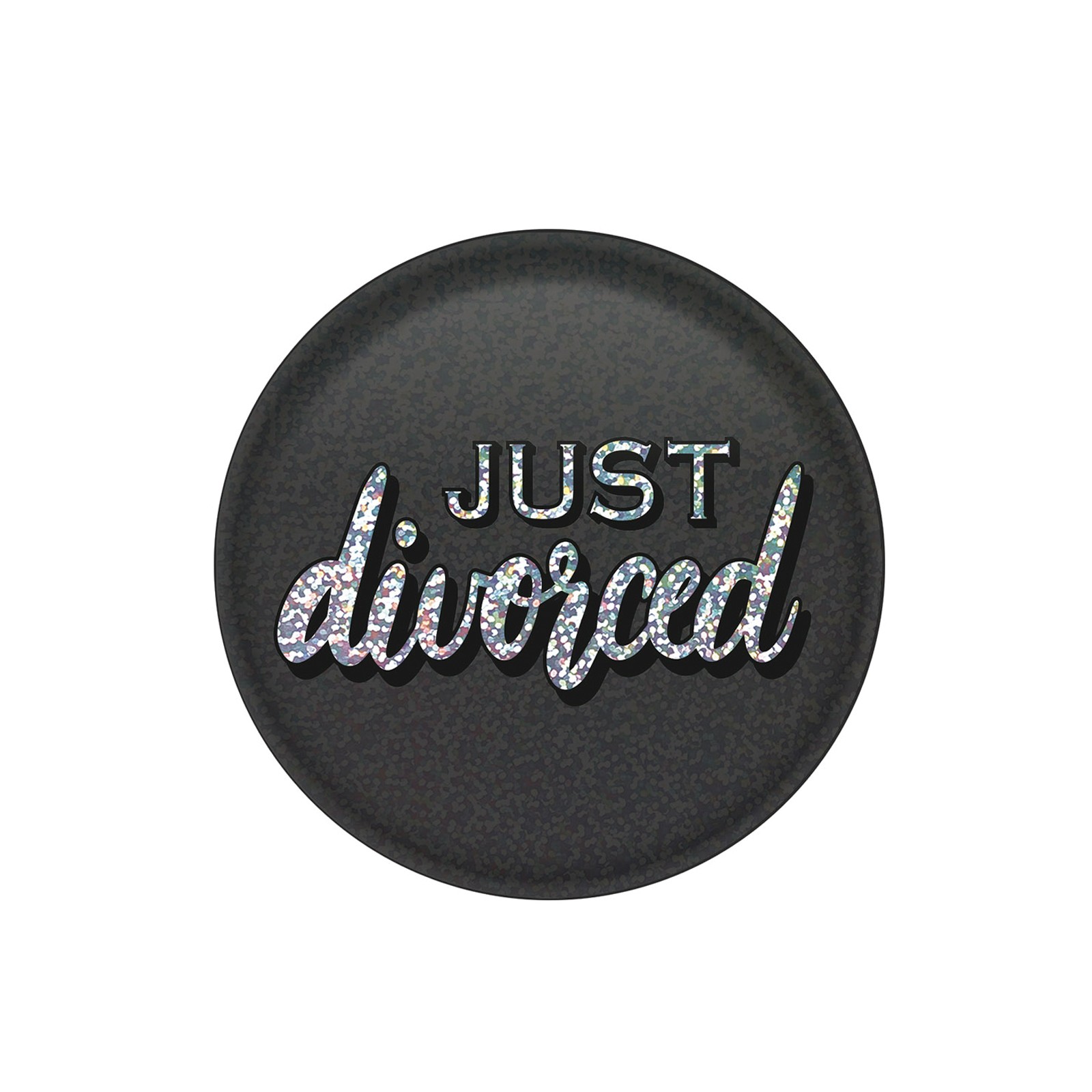 Just Divorced Button - Fun Party Accessory