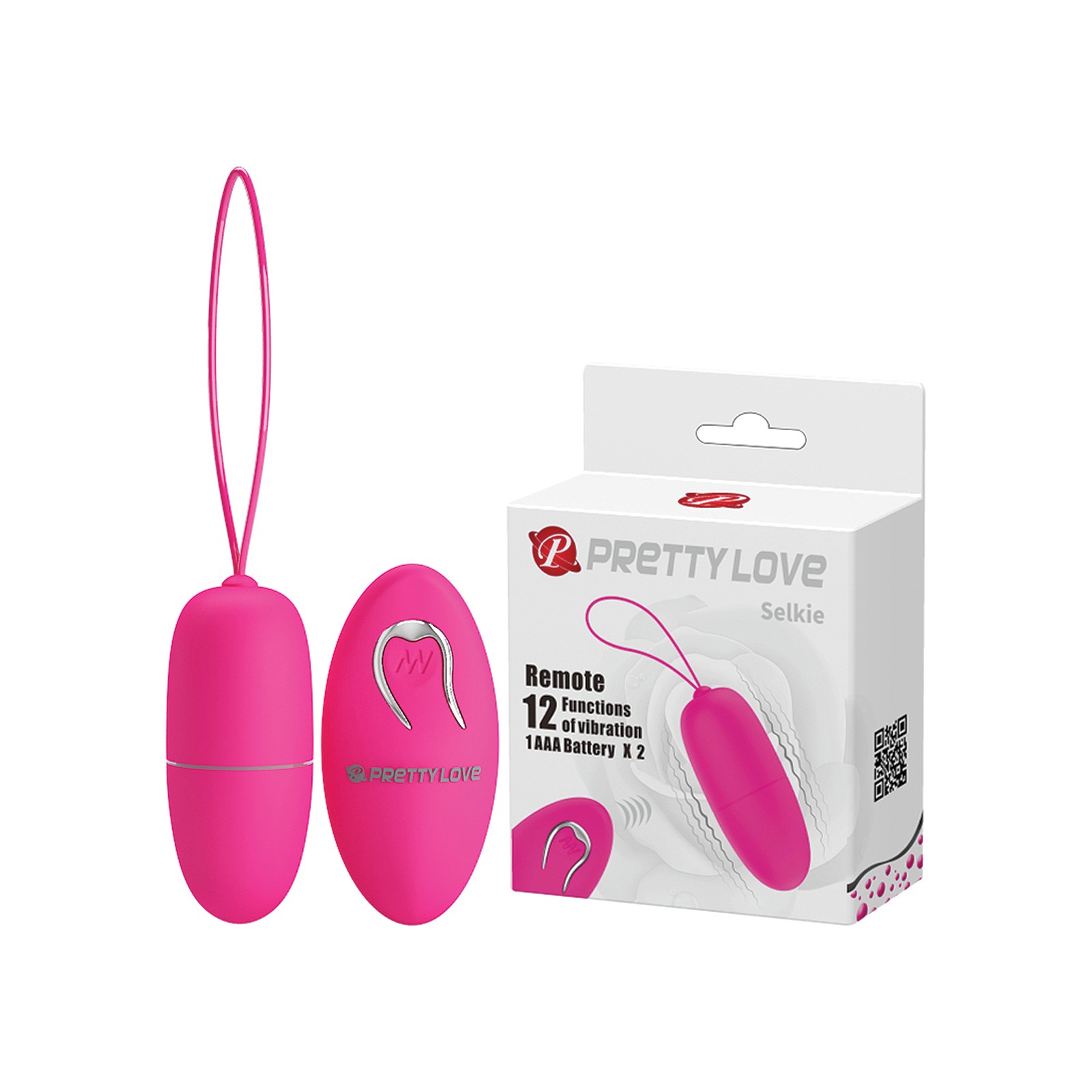 Huevo Vibrador a Batería Pretty Love Selkie Fucsia