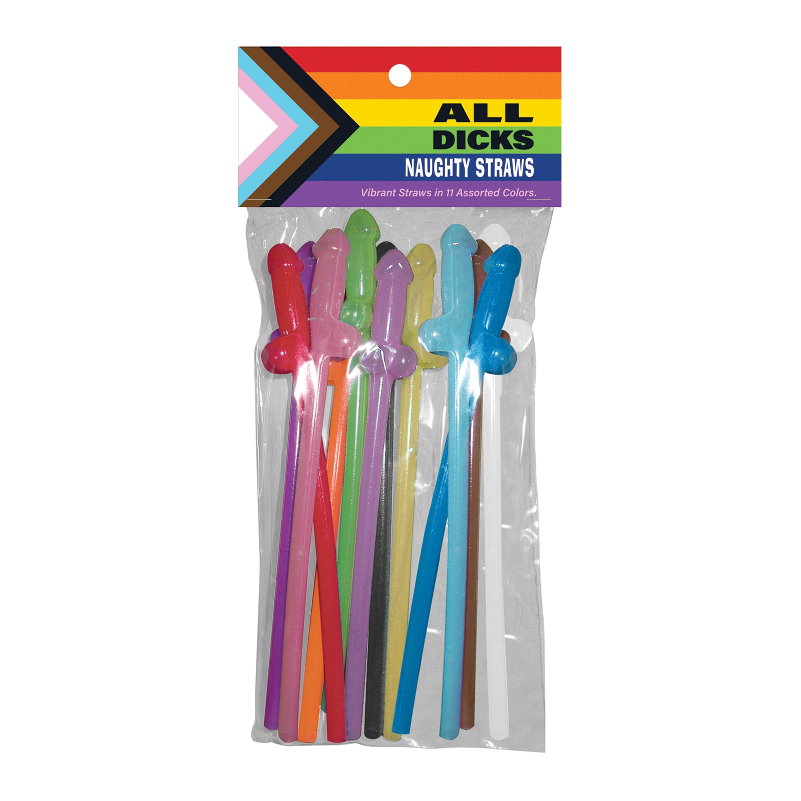 All Dicks Naughty Straws Pack of 11