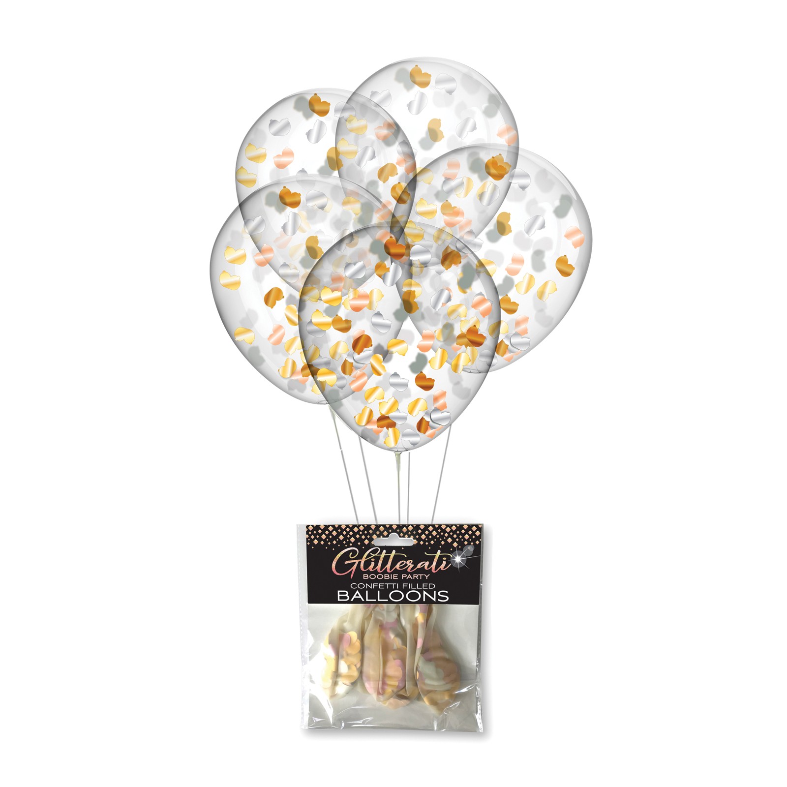 Glitterati Boobie Party Balloons Pack of 5 for Bachelorette Party