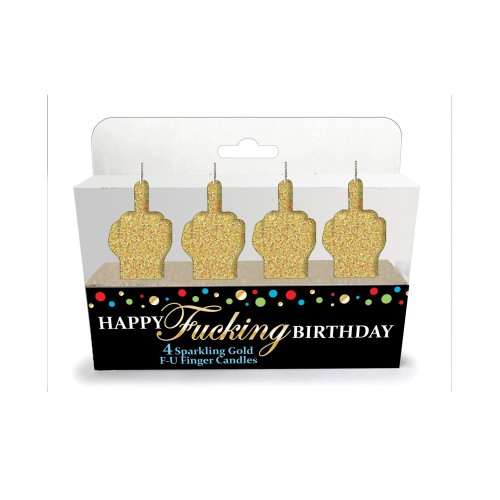 Happy Birthday FU Candle Set for Fun Celebrations