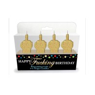 Happy Birthday FU Candle Set for Fun Celebrations