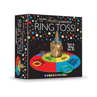 Juego de Lanzamiento de Anillos Happy Fucking Birthday FU Finger