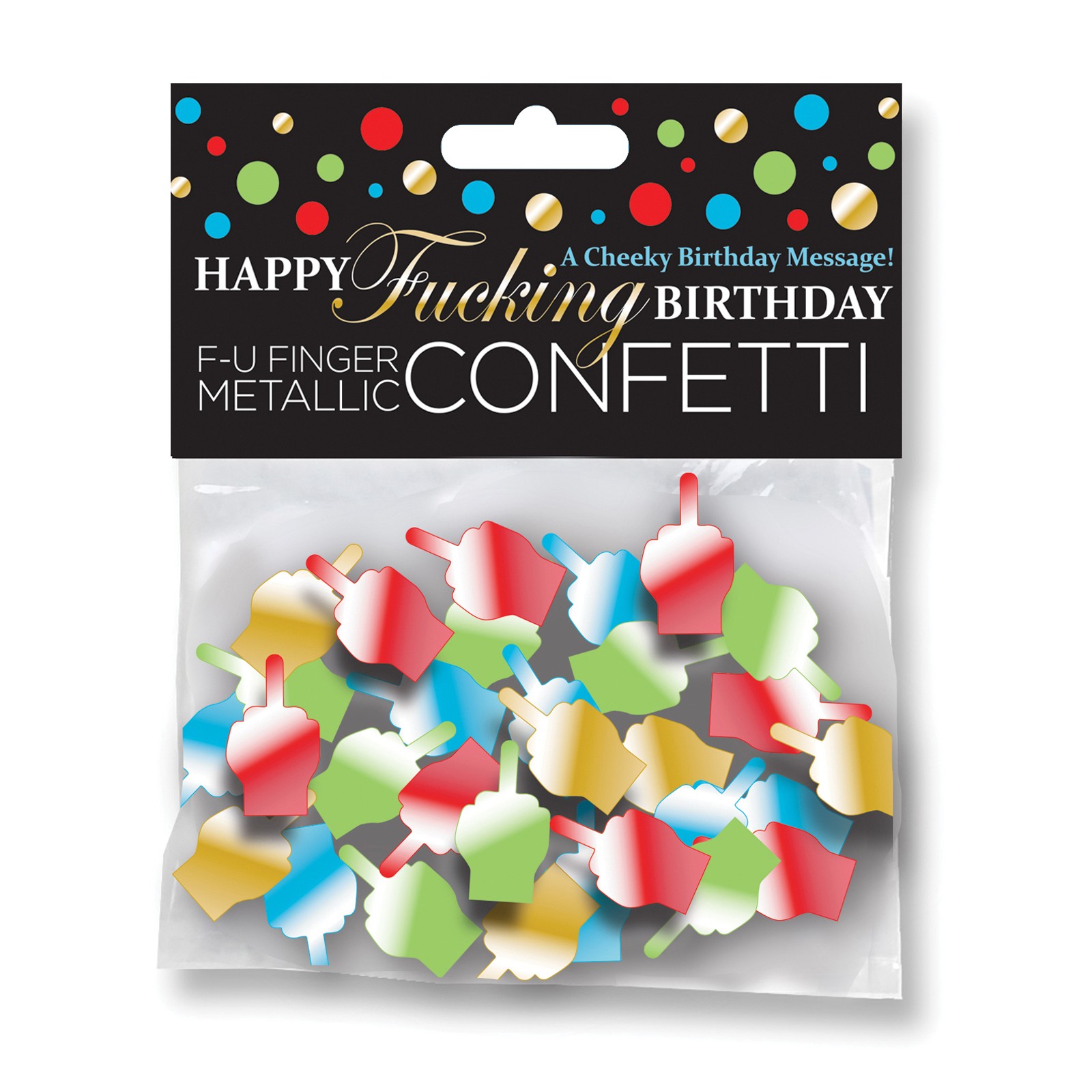 Happy Fucking Birthday FU Finger Confetti