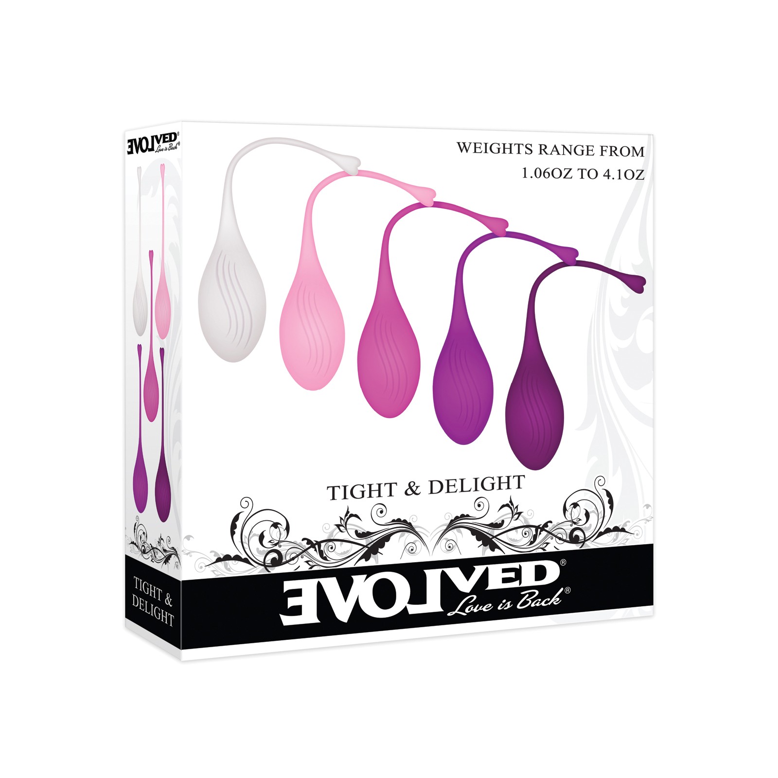 Evolved Tight Delight Weighted Kegel Ball Set Assorted Colors