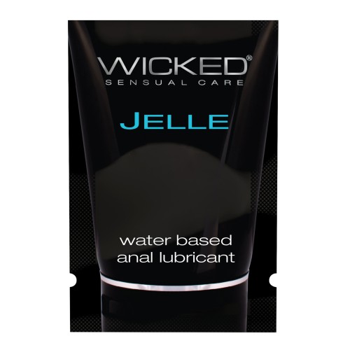 Lubricante Anal a Base de Agua Wicked Sensual Care Jelle - 0.1 oz