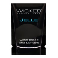 Lubricante Anal a Base de Agua Wicked Sensual Care Jelle - 0.1 oz