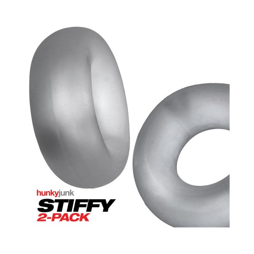 Hunky Junk Stiffy Cockrings Pack Clear Ice