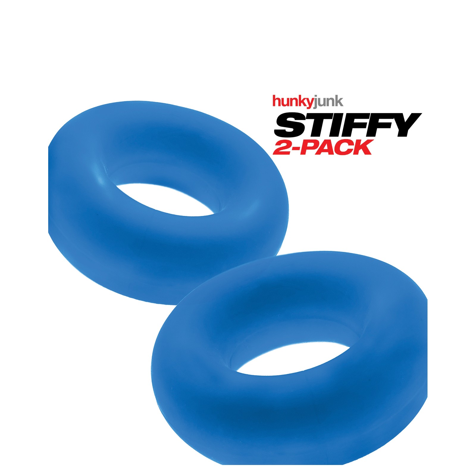 Cockrings Hunky Junk Stiffy - Teal Ice Pack de 2