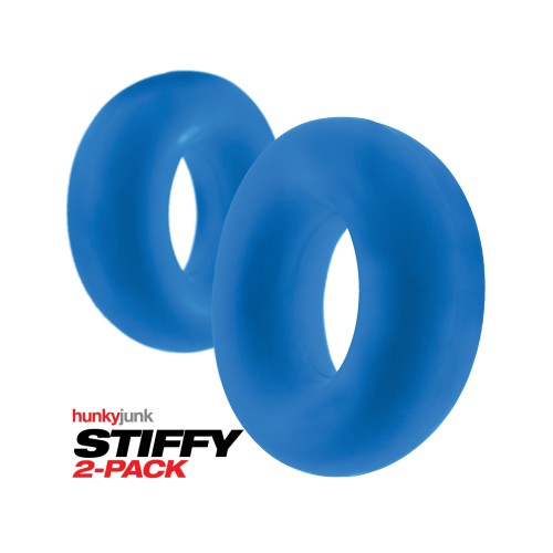 Cockrings Hunky Junk Stiffy - Teal Ice Pack de 2