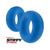 Cockrings Hunky Junk Stiffy - Teal Ice Pack de 2