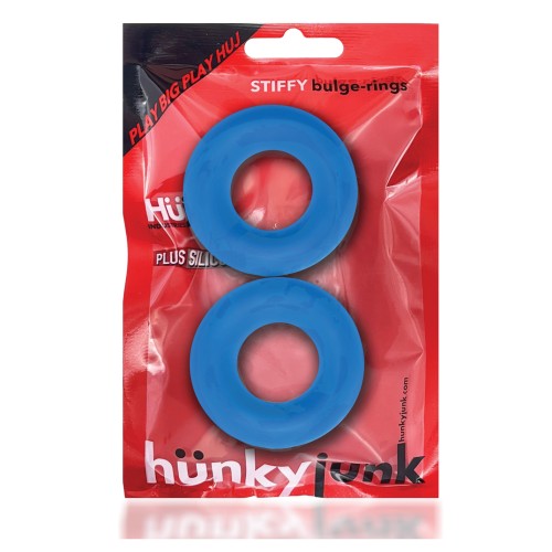 Cockrings Hunky Junk Stiffy - Teal Ice Pack de 2