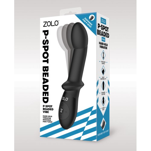 Vibrador Beaded P Spot ZOLO - Negro