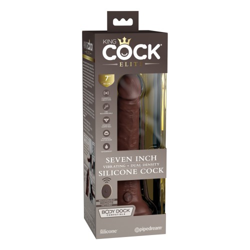 King Cock Elite 7 Inch Dual Density Vibrating Cock