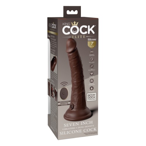 King Cock Elite 7 Inch Dual Density Vibrating Cock