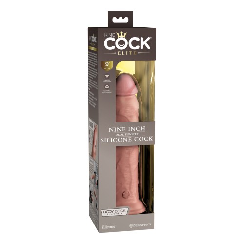 King Cock Elite 9" Cock de Silicona Densidad Doble