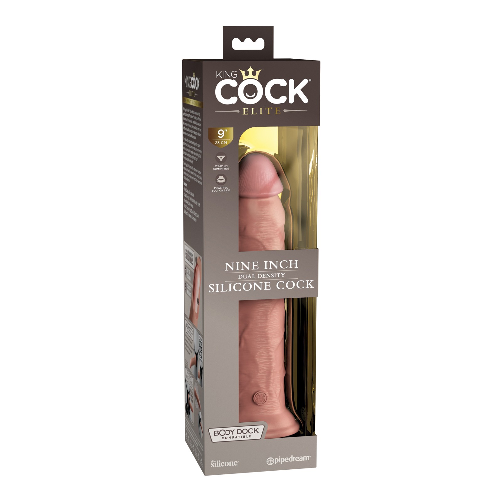 King Cock Elite 9" Cock de Silicona Densidad Doble