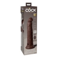 King Cock Elite 9 Inch Vibrating Silicone Cock - Remote Controlled