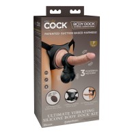 King Cock Elite Vibrating Body Dock Kit - Remote