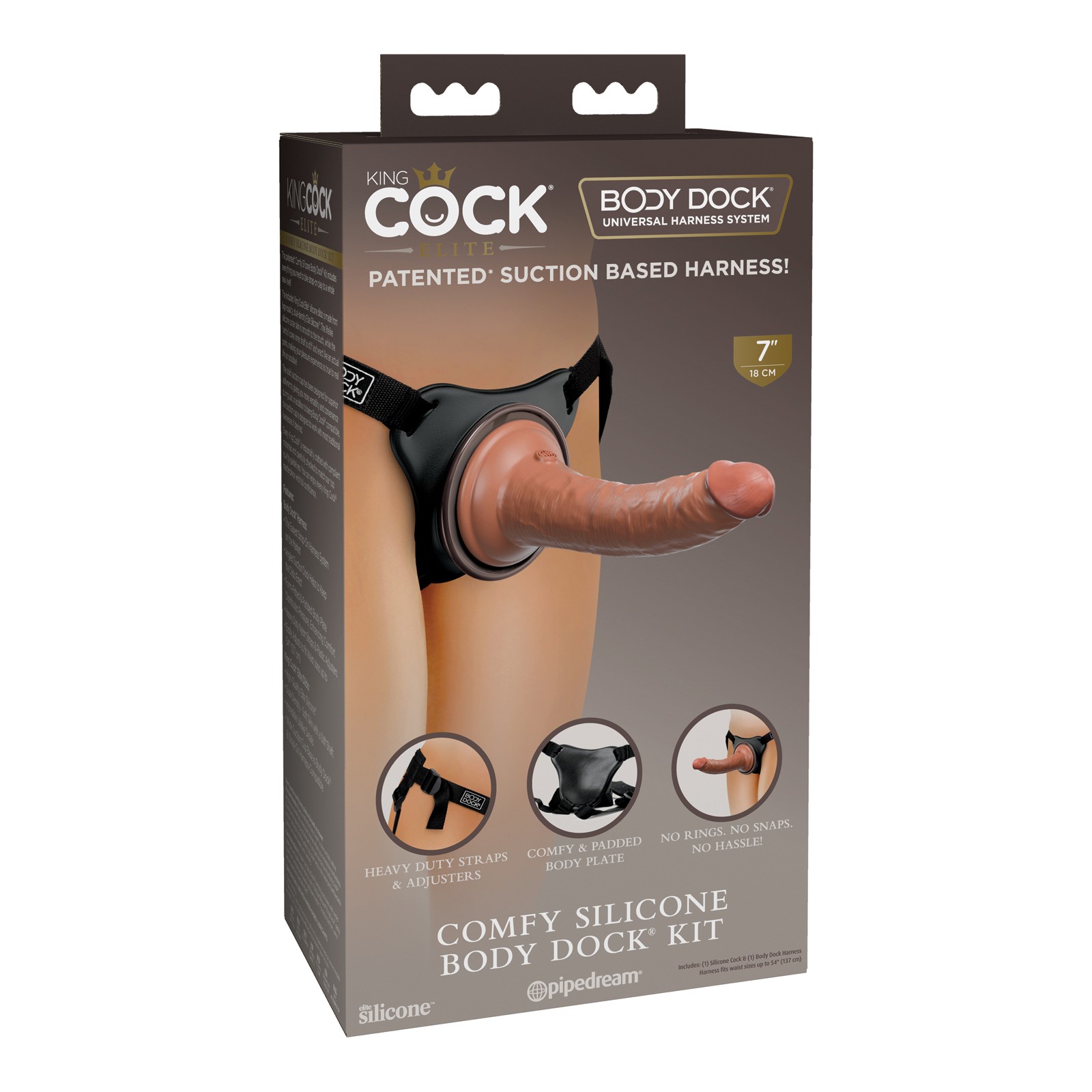 Kit Body Dock de Silicona Comfy King Cock Elite