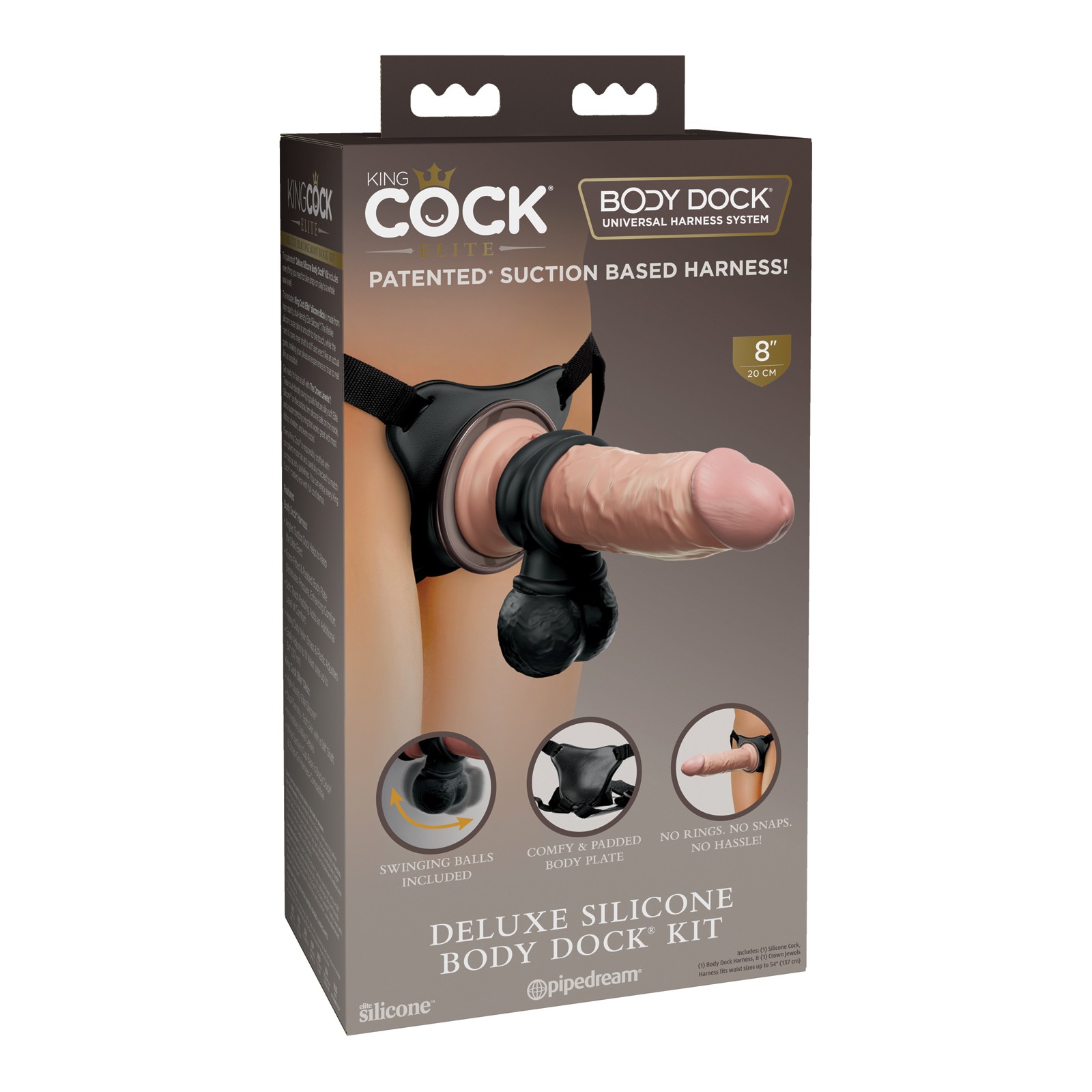 Kit Deluxe de Body Dock de Silicona King Cock Elite