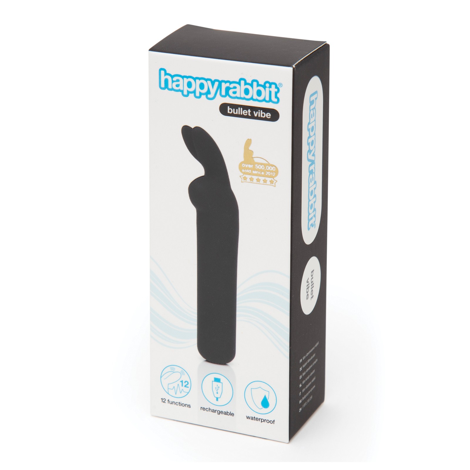 Happy Rabbit Rechargeable Bullet Black - Powerful Clitoral Stimulation