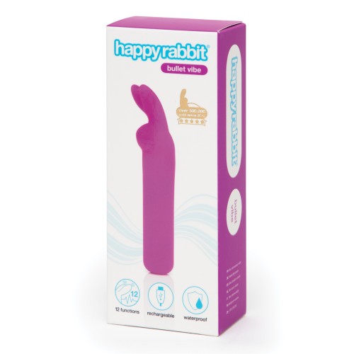 Happy Rabbit Rechargeable Bullet Purple for Intense Stimulation