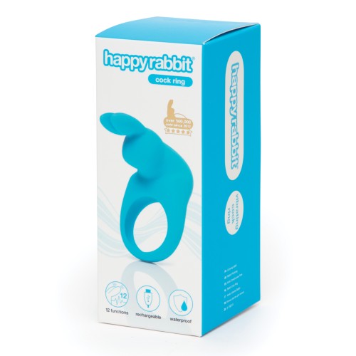 Anillo Vibrador Happy Rabbit Recargable - Azul