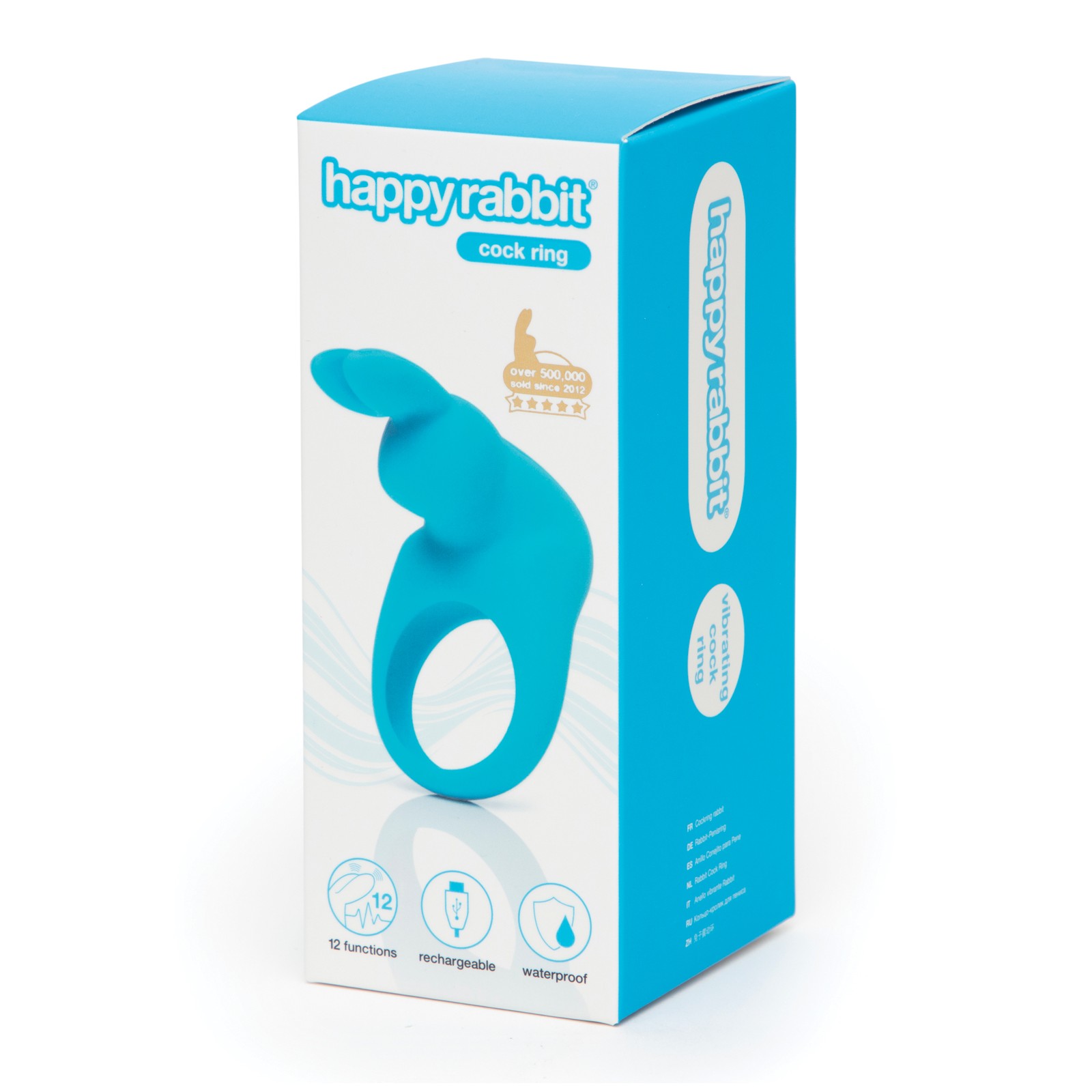 Anillo Vibrador Happy Rabbit Recargable - Azul