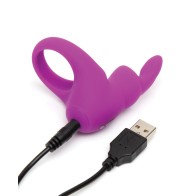 Rechargeable Happy Rabbit Cock Ring for Couples