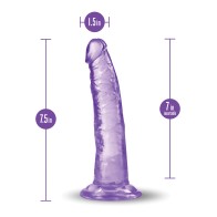 Blush B Yours Plus 7 Inch Lust n Thrust Dildo Purple