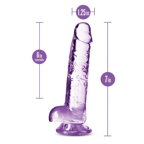 Blush Naturally Yours 7" Crystalline Dildo Amethyst