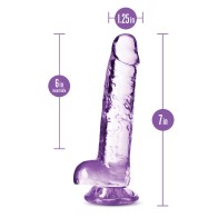 Blush Naturally Yours 7" Crystalline Dildo Amethyst