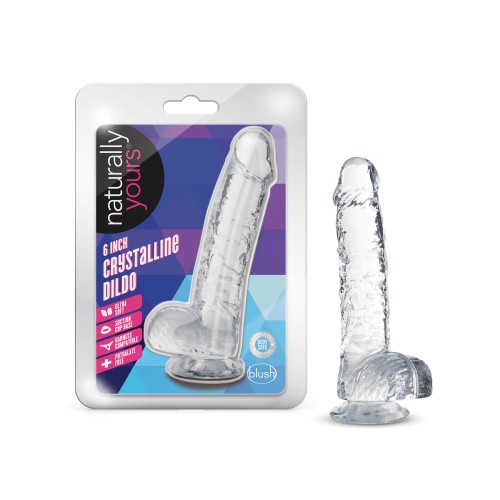 Dildo Cristalino de 6" Naturally Yours