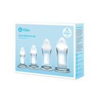 b-Vibe Glass Anal Dilator 4 pc Set