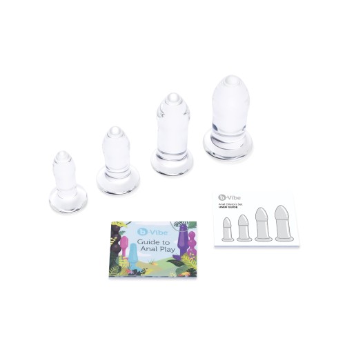 b-Vibe Glass Anal Dilator 4 pc Set