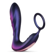 Hueman Black Hole Anal Vibrator with Cock Ring - Purple