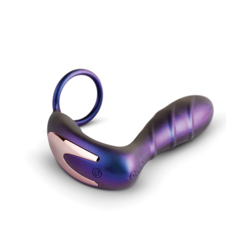 Hueman Black Hole Anal Vibrator with Cock Ring - Purple