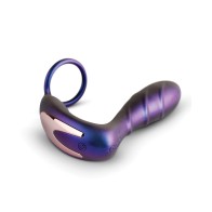 Hueman Black Hole Anal Vibrator with Cock Ring - Purple