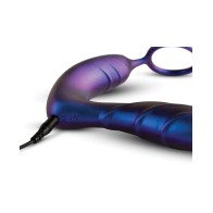 Hueman Black Hole Anal Vibrator with Cock Ring - Purple