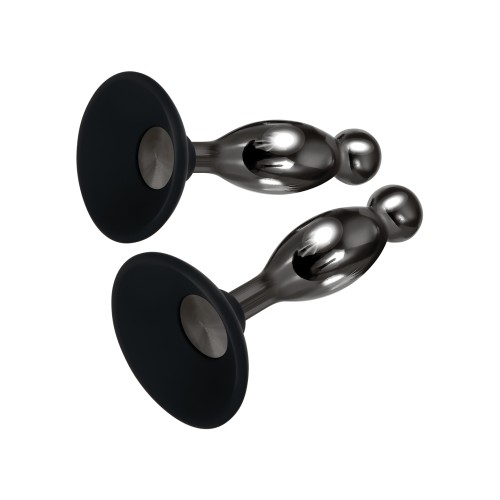 Evolved Joy Sticks 2 pc Plug Set - Black/Chrome