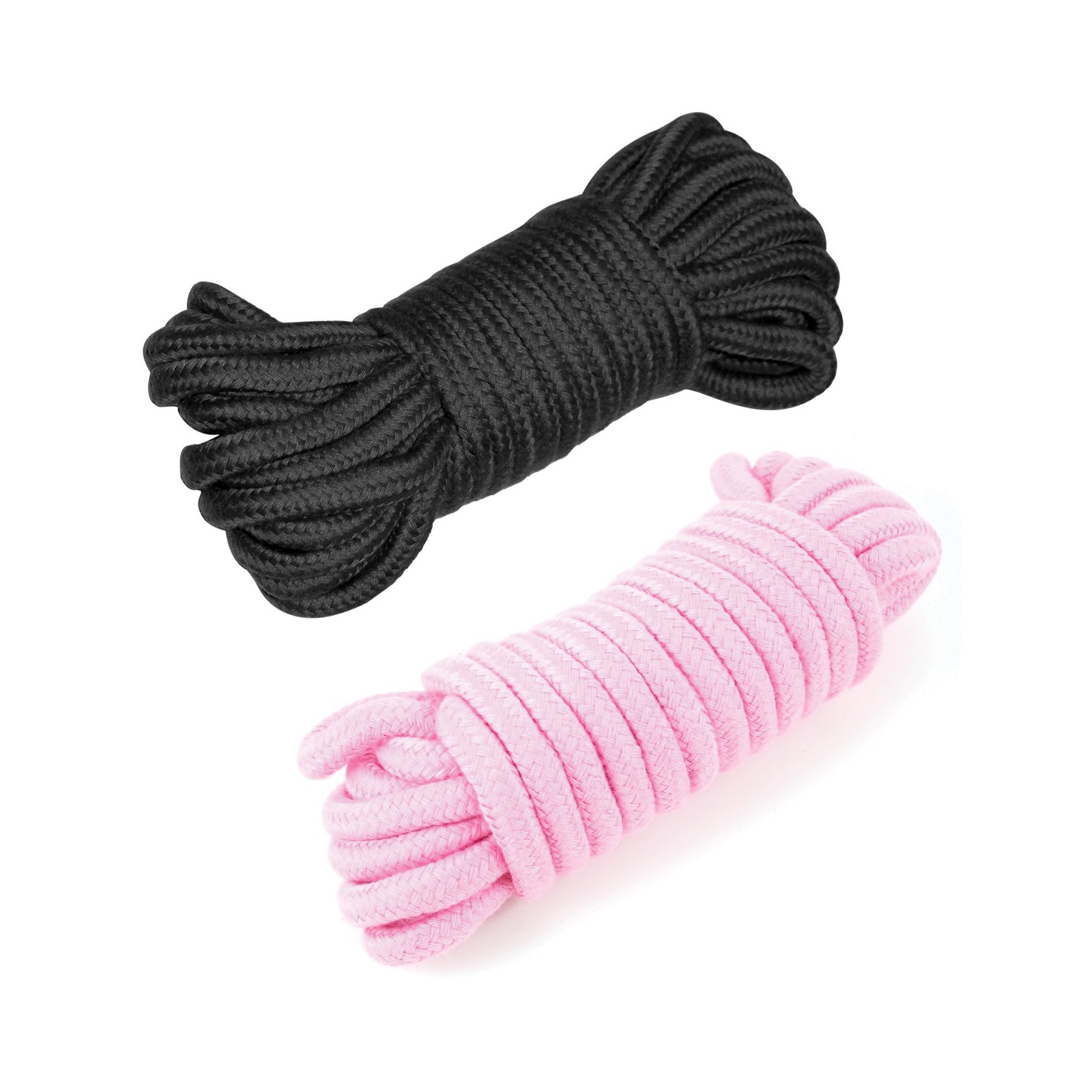 Cuerda de Bondage de Algodón Plesur 2 Pack - Negro/Rosa