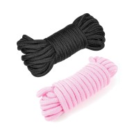 Cuerda de Bondage de Algodón Plesur 2 Pack - Negro/Rosa