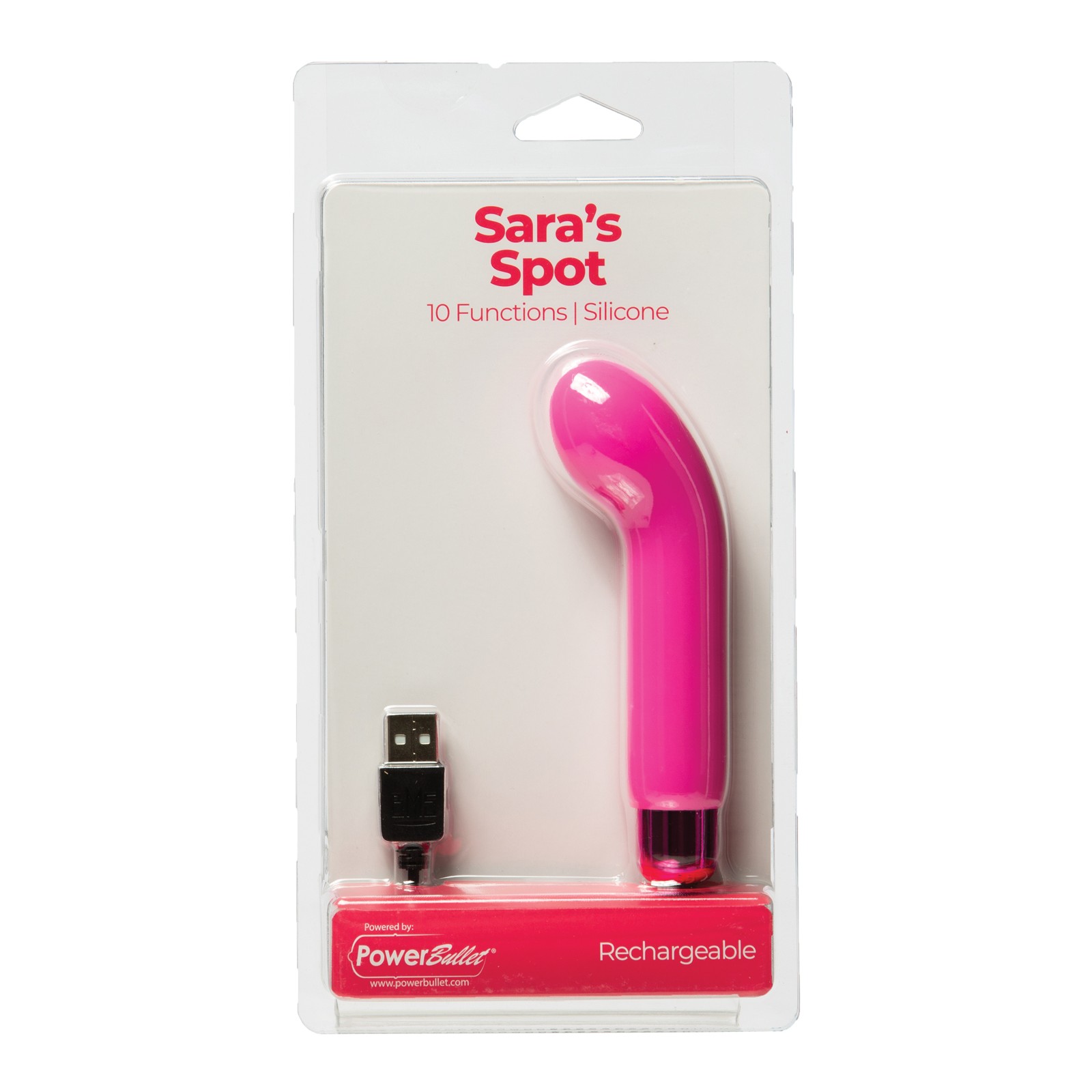 Bullet Recargable Sara's Spot - 10 Funciones para G Spot